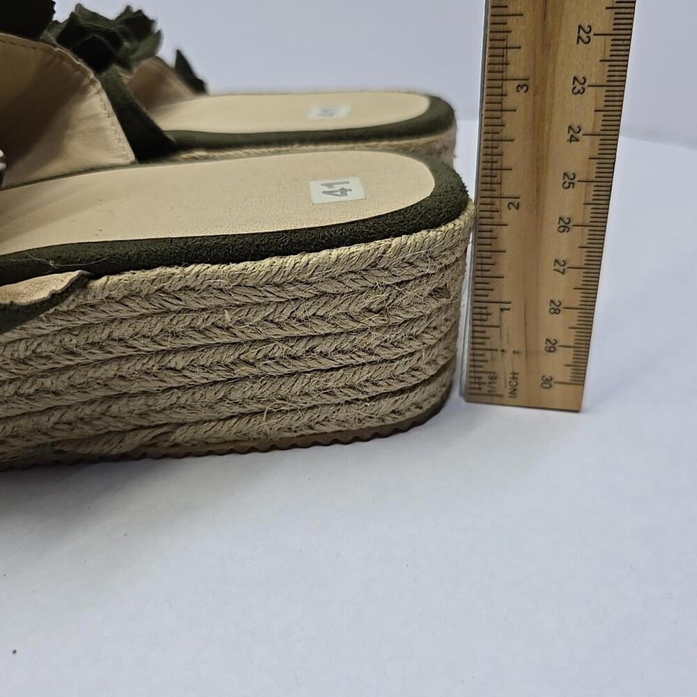 Women's Summer Sandals Platform Open Toe Flip Flops Green Size US9/EU41 - Picture 14 of 14